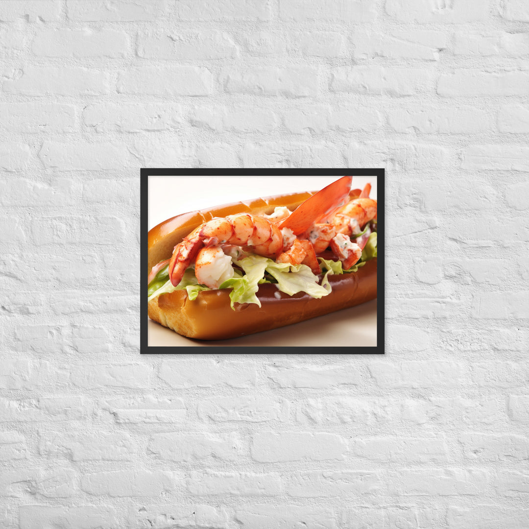 Lobster Roll Framed poster 🤤 from Yumify.AI