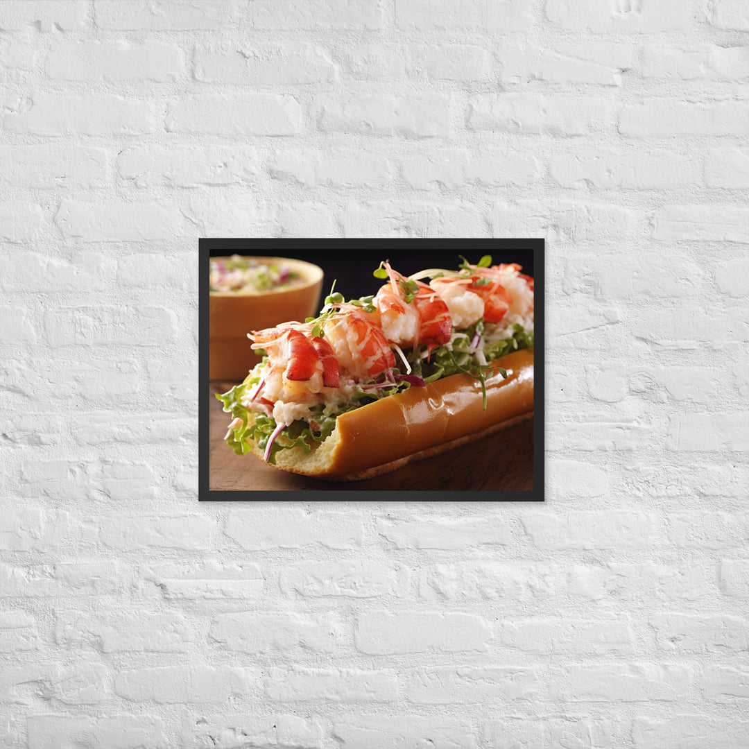 Lobster Roll Framed poster 🤤 from Yumify.AI