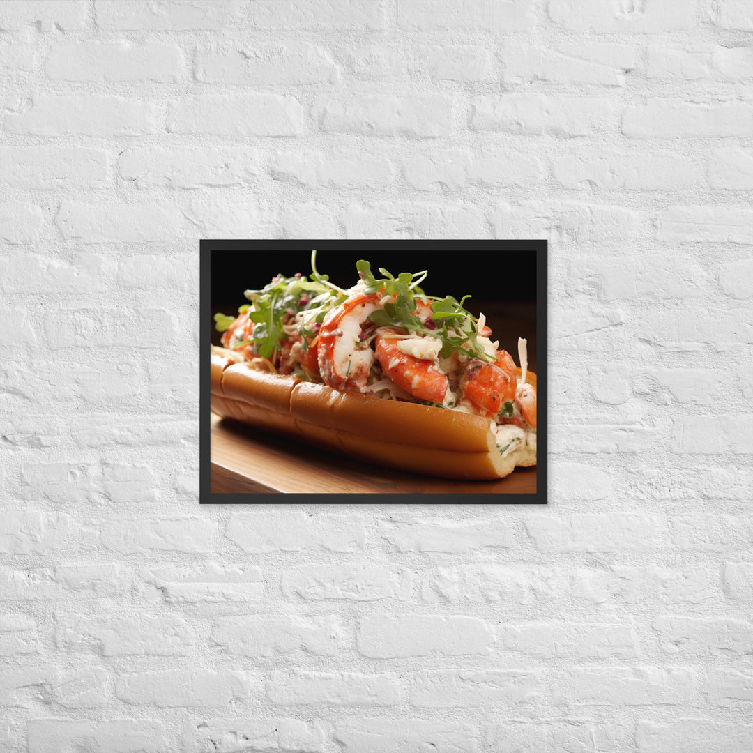 Lobster Roll Framed poster 🤤 from Yumify.AI