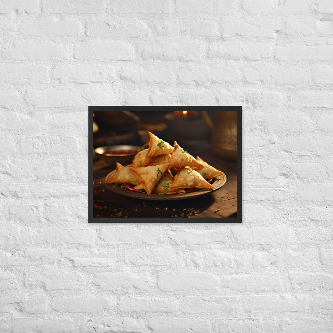 Samosa Framed poster 🤤 from Yumify.AI