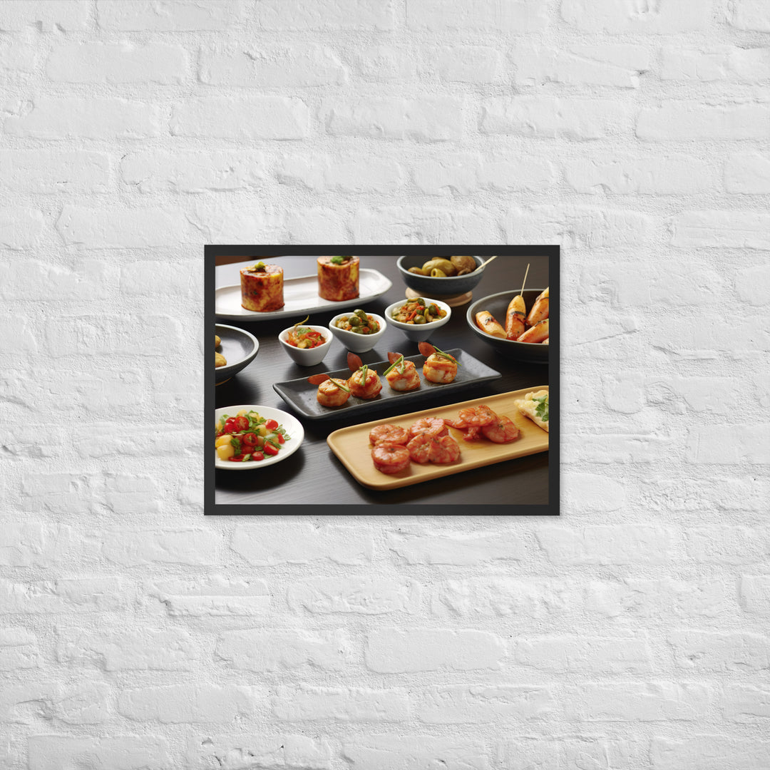 Tapas Framed poster 🤤 from Yumify.AI