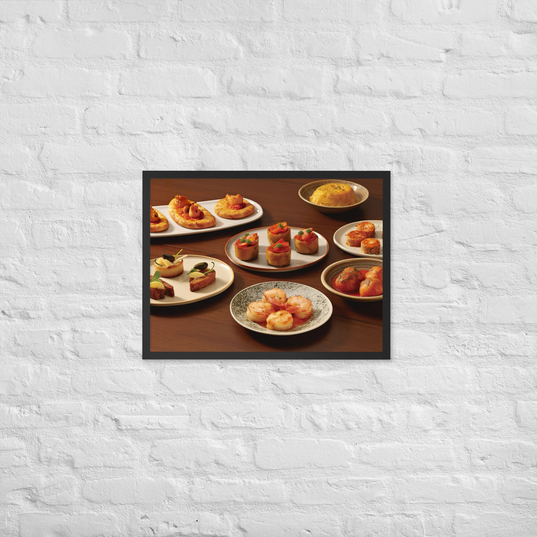 Tapas Framed poster 🤤 from Yumify.AI