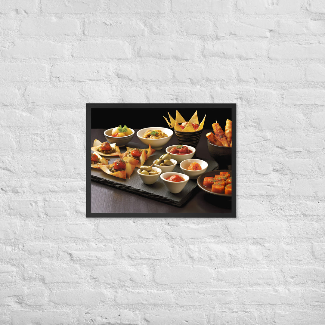 Tapas Framed poster 🤤 from Yumify.AI