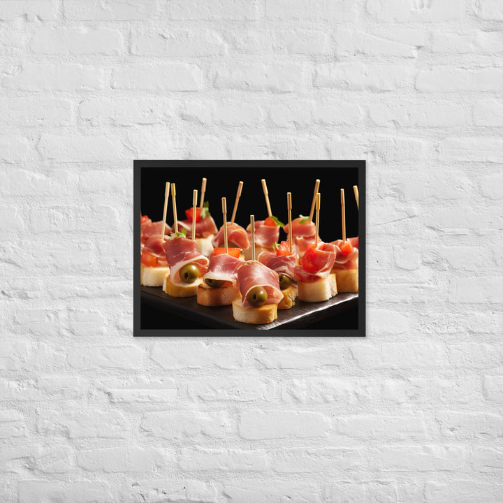 Pinchos de Jamn Framed poster 🤤 from Yumify.AI