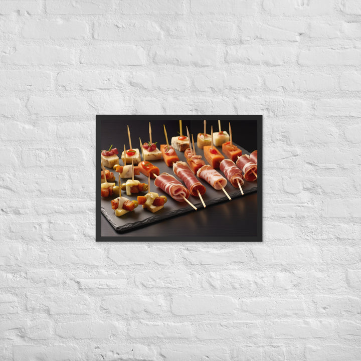 Pinchos de Jamn Framed poster 🤤 from Yumify.AI