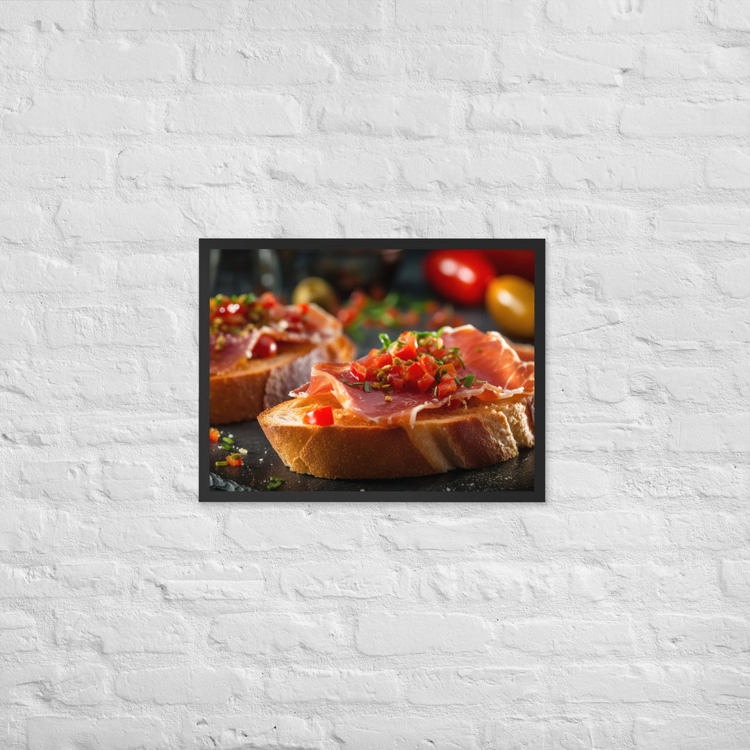 Pan con Tomate y Jamn Framed poster 🤤 from Yumify.AI