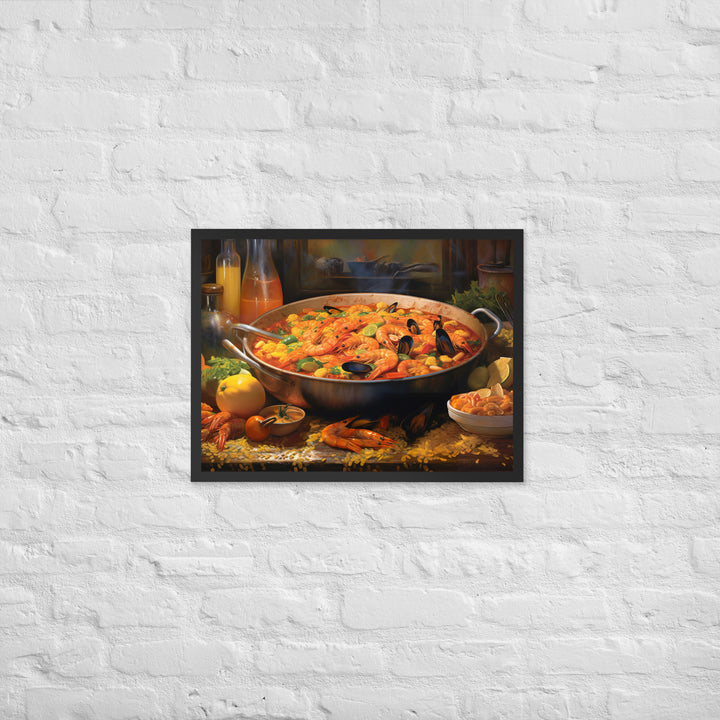 Paella Framed poster 🤤 from Yumify.AI