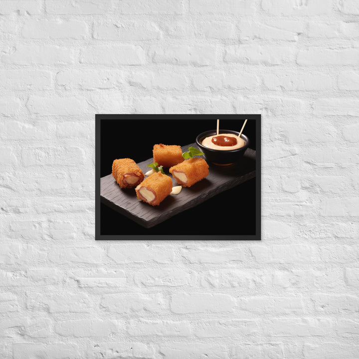 Jamn Serrano Croquettes Framed poster 🤤 from Yumify.AI