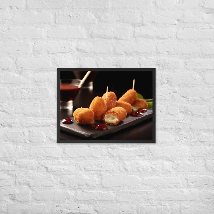 Jamn Serrano Croquettes Framed poster 🤤 from Yumify.AI