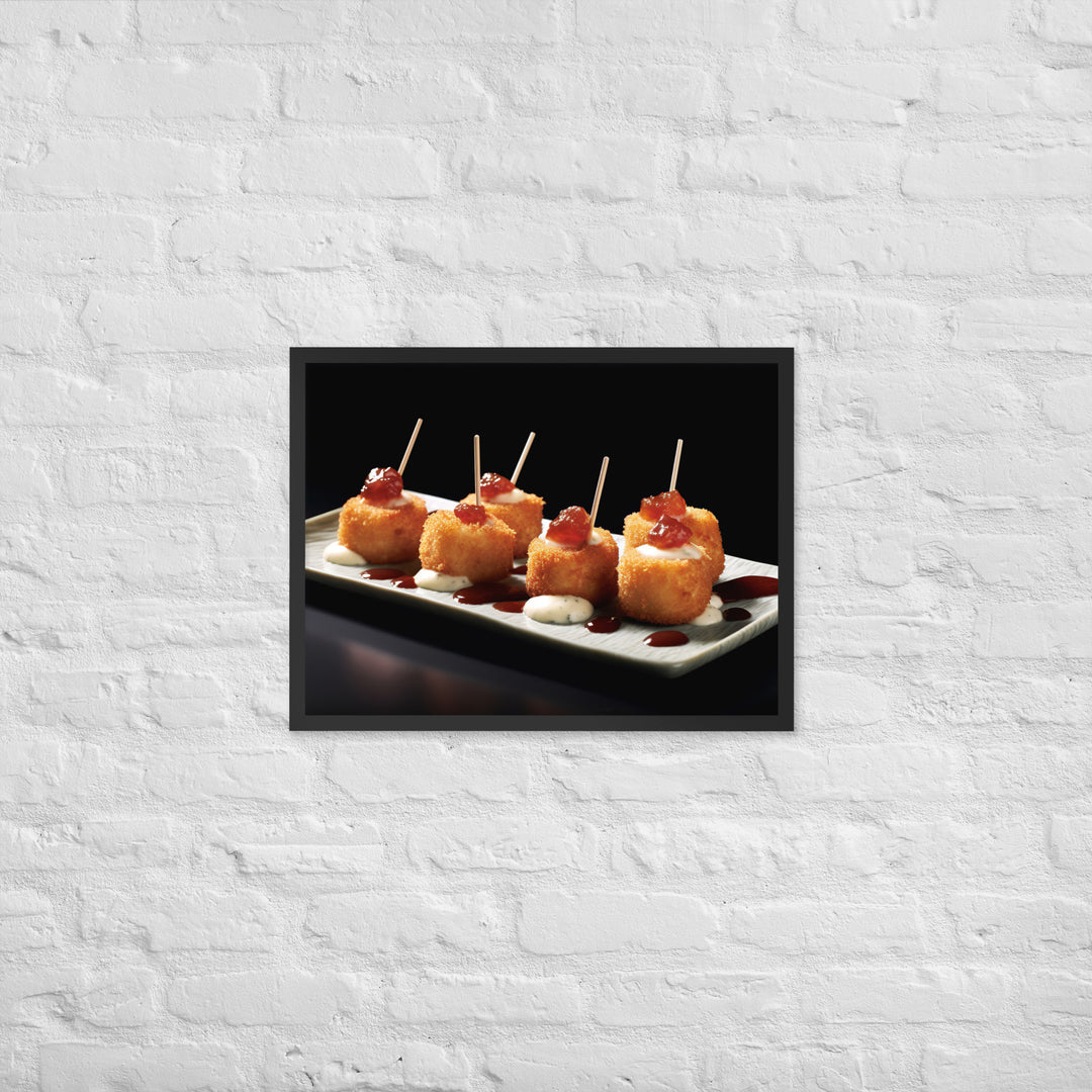 Jamn Serrano Croquettes Framed poster 🤤 from Yumify.AI