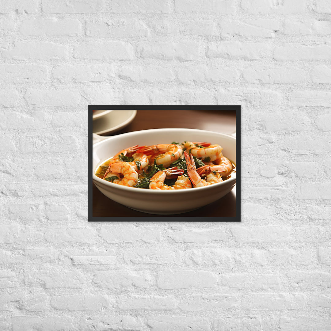 Gambas al Ajillo Framed poster 🤤 from Yumify.AI