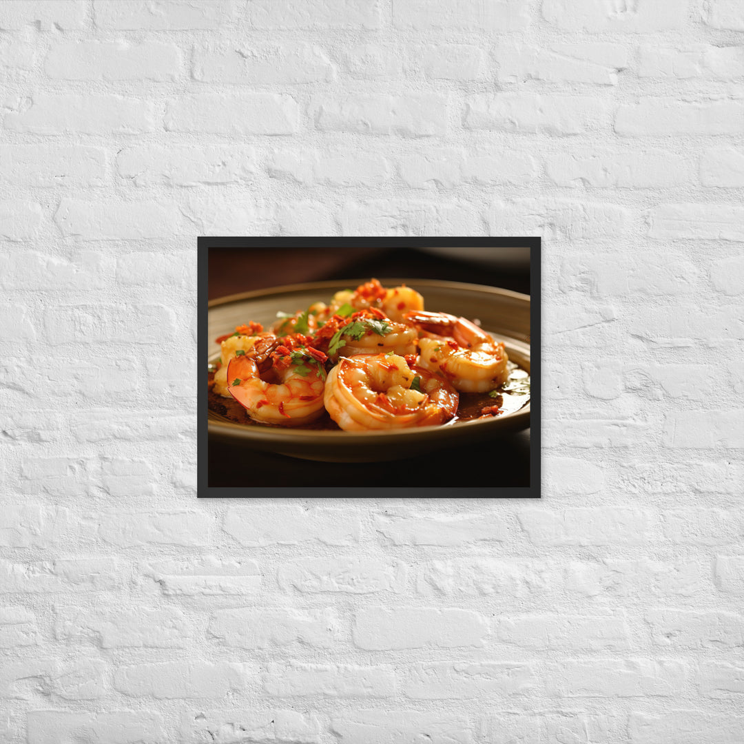 Gambas al Ajillo Framed poster 🤤 from Yumify.AI