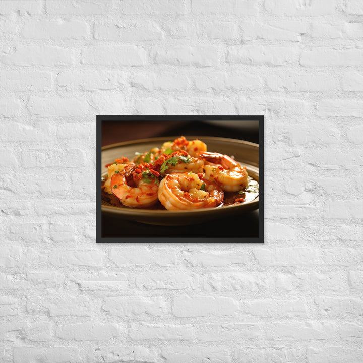 Gambas al Ajillo Framed poster 🤤 from Yumify.AI