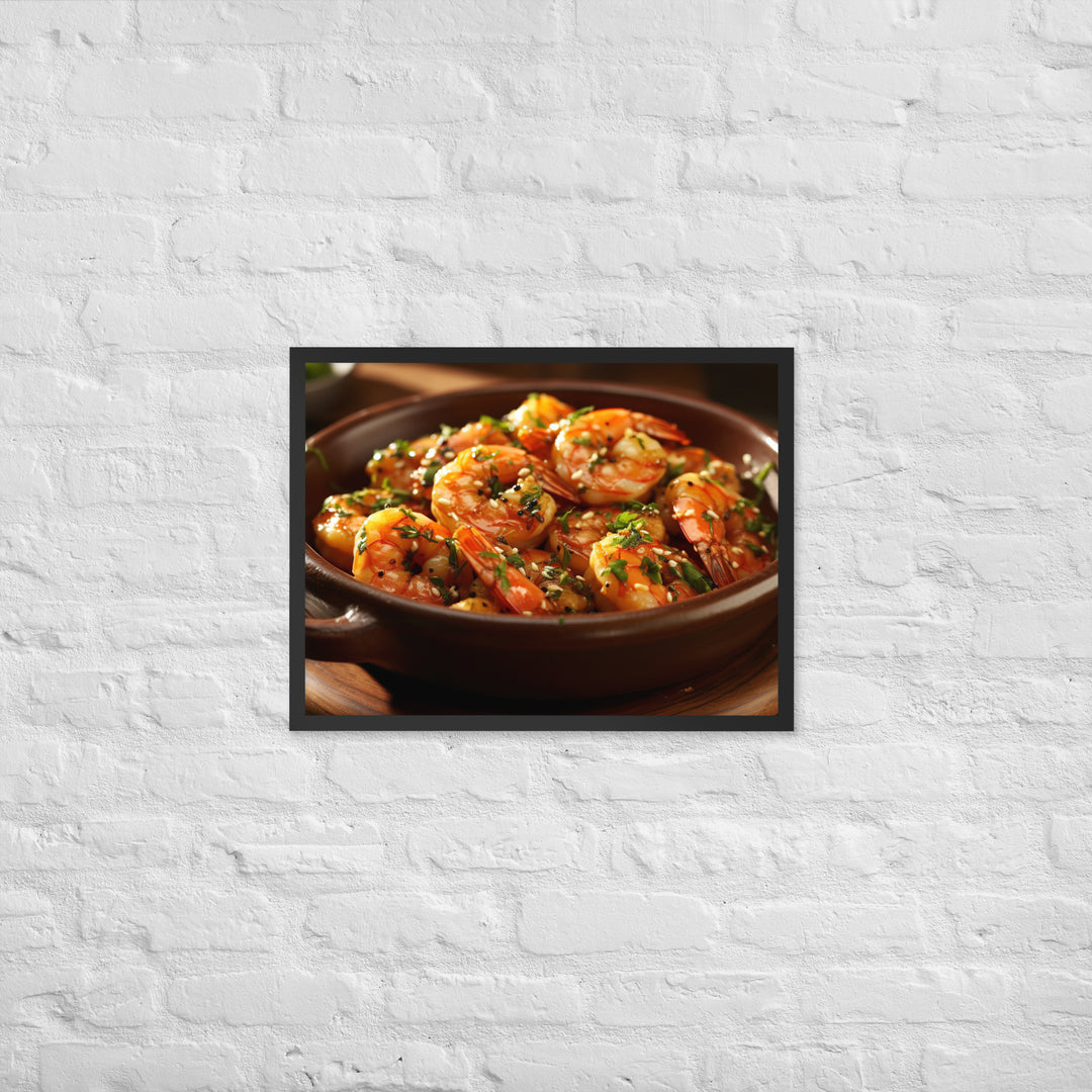 Gambas al Ajillo Framed poster 🤤 from Yumify.AI