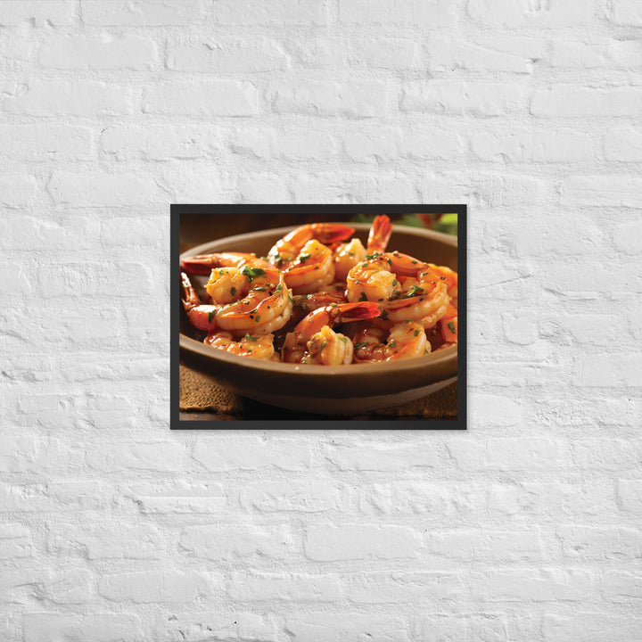 Gambas al Ajillo Framed poster 🤤 from Yumify.AI