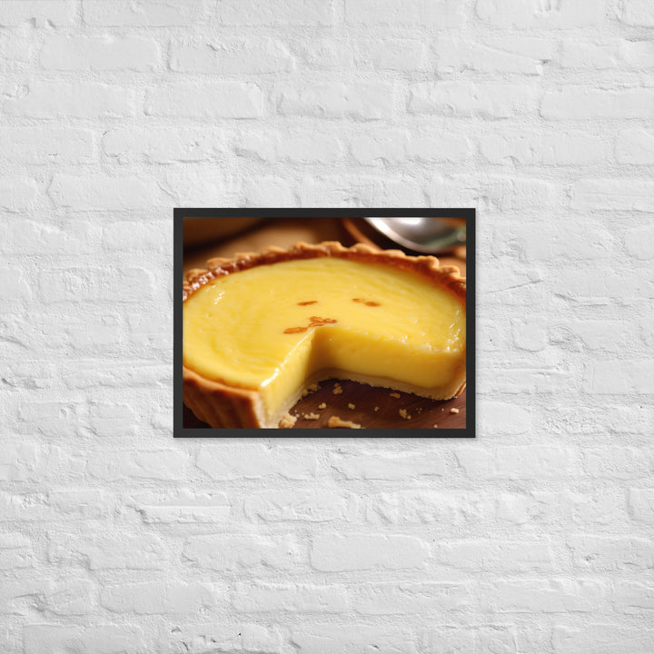 Egg Custard Tart Framed poster 🤤 from Yumify.AI