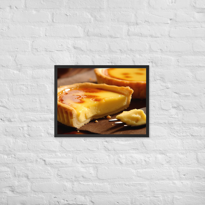 Egg Custard Tart Framed poster 🤤 from Yumify.AI