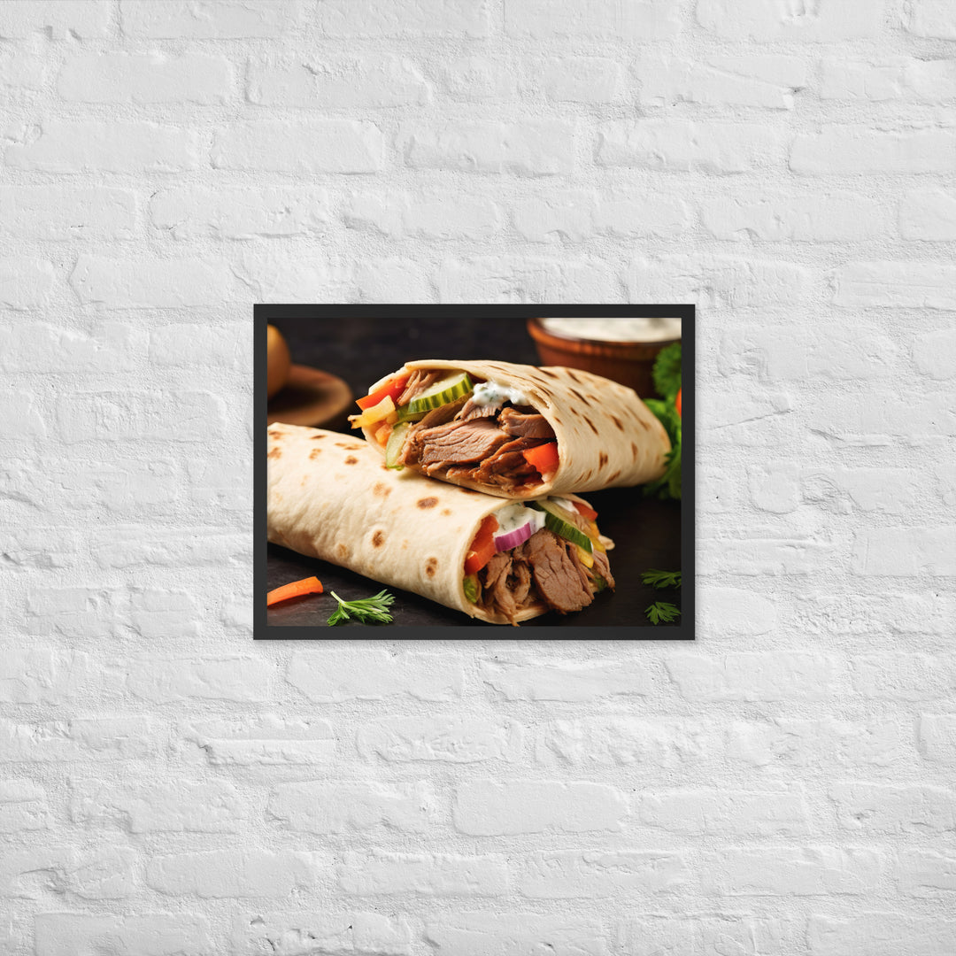 Shawarma Framed poster 🤤 from Yumify.AI