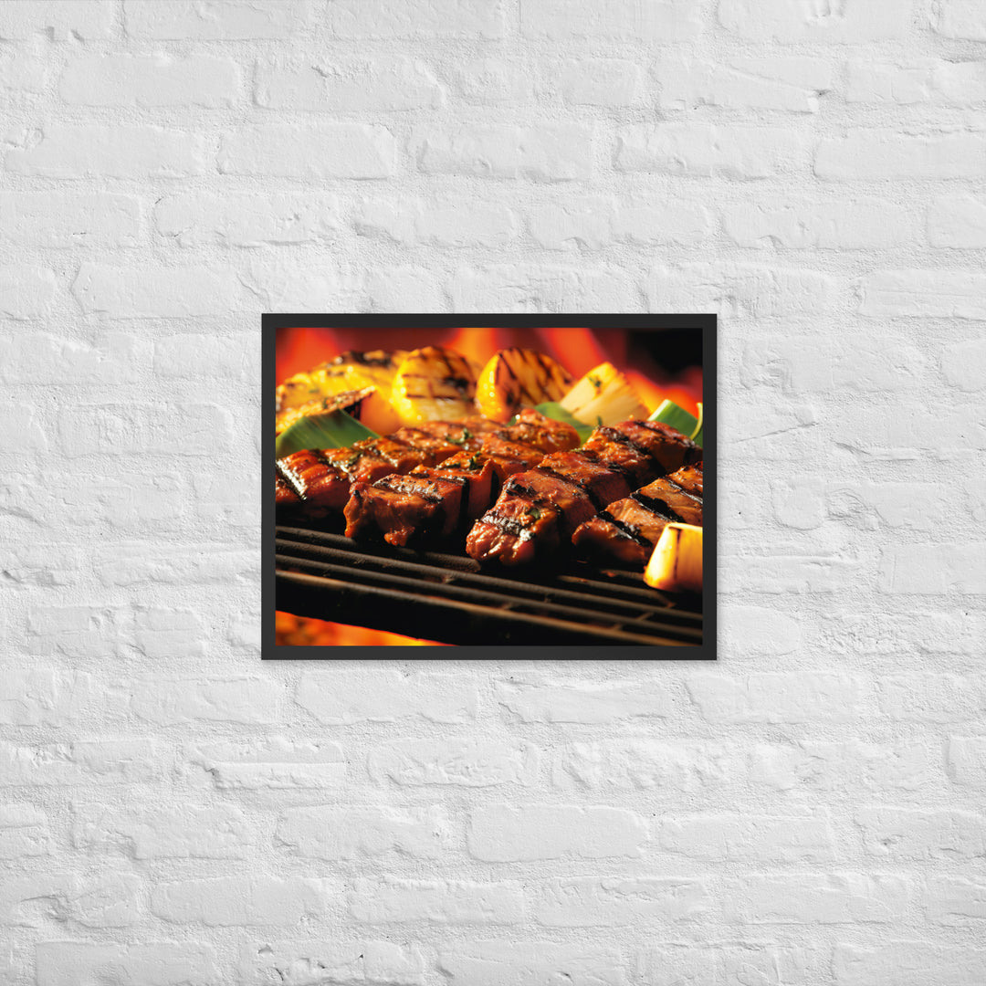 Fijian style BBQ Framed poster 🤤 from Yumify.AI