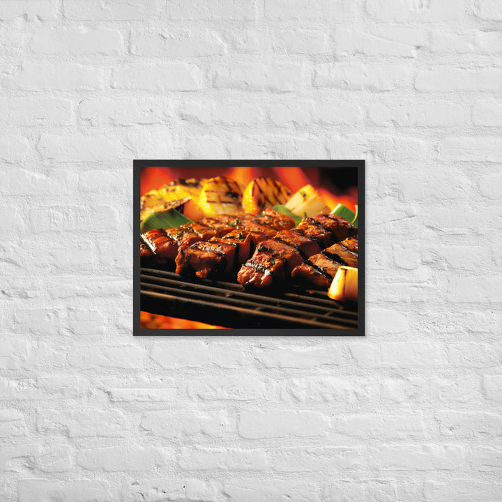 Fijian style BBQ Framed poster 🤤 from Yumify.AI