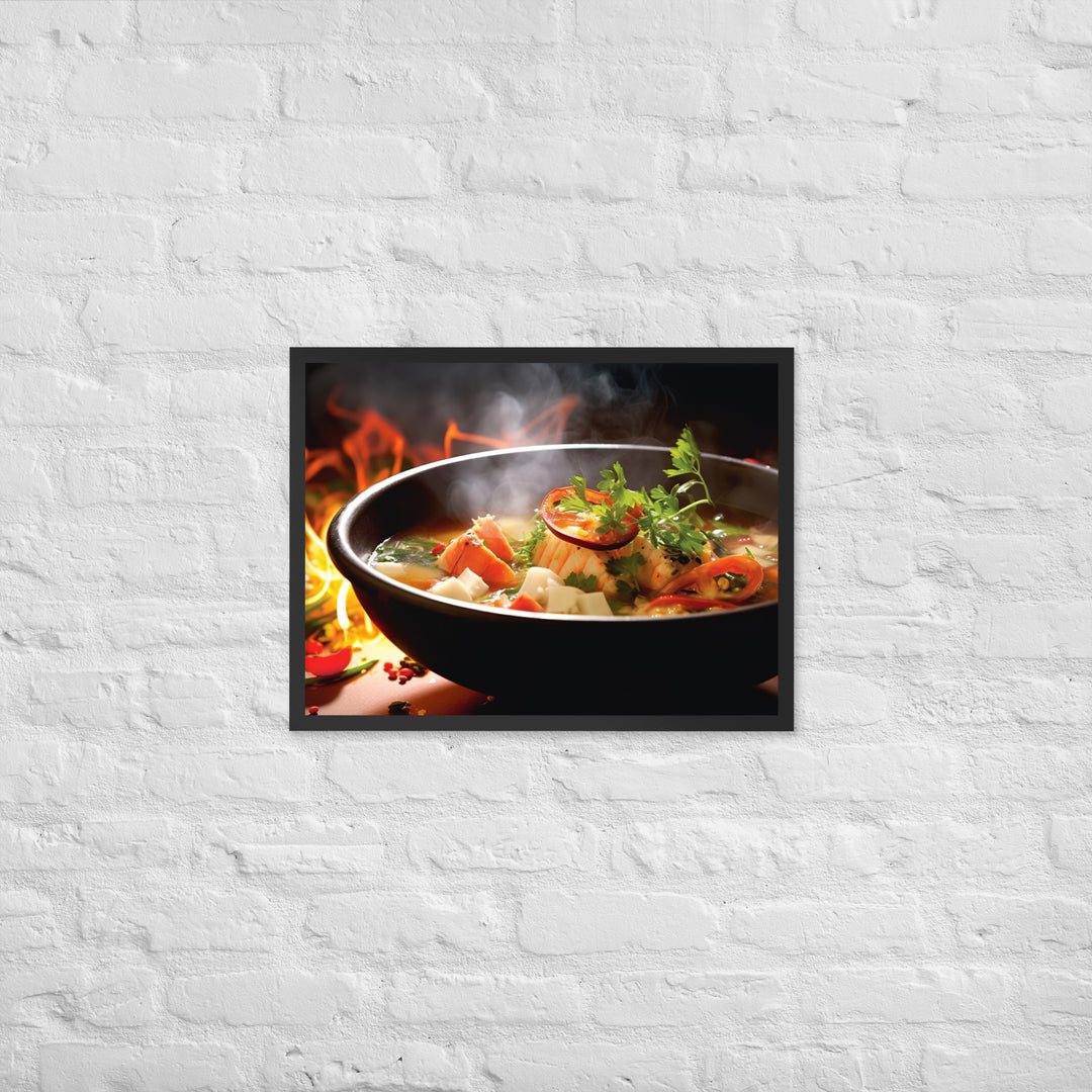 Fijian Fish Soup Framed poster 🤤 from Yumify.AI