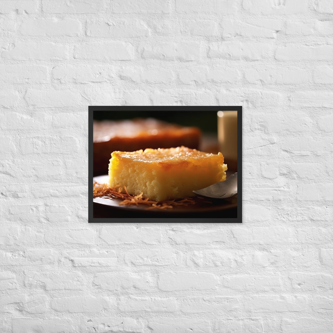 Cassava Cake Framed poster 🤤 from Yumify.AI