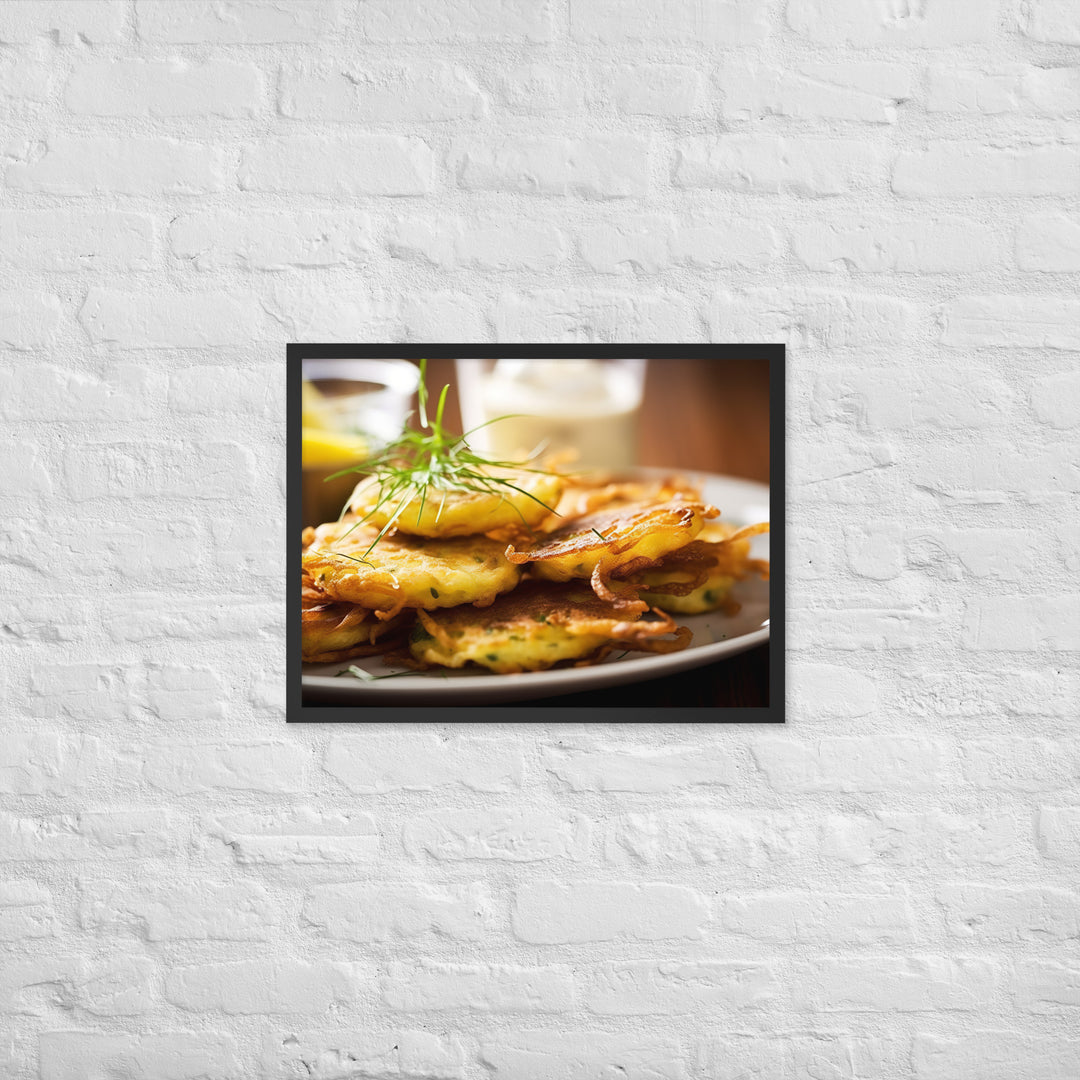 Whitebait Fritters Framed poster 🤤 from Yumify.AI