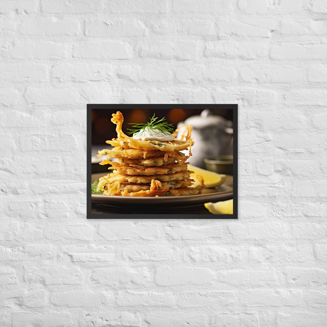 Whitebait Fritters Framed poster 🤤 from Yumify.AI