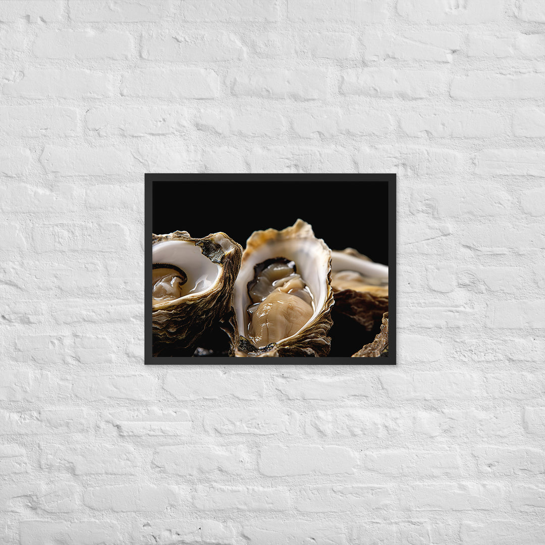 Bluff Oysters Framed poster 🤤 from Yumify.AI