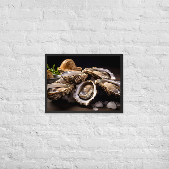 Bluff Oysters Framed poster 🤤 from Yumify.AI