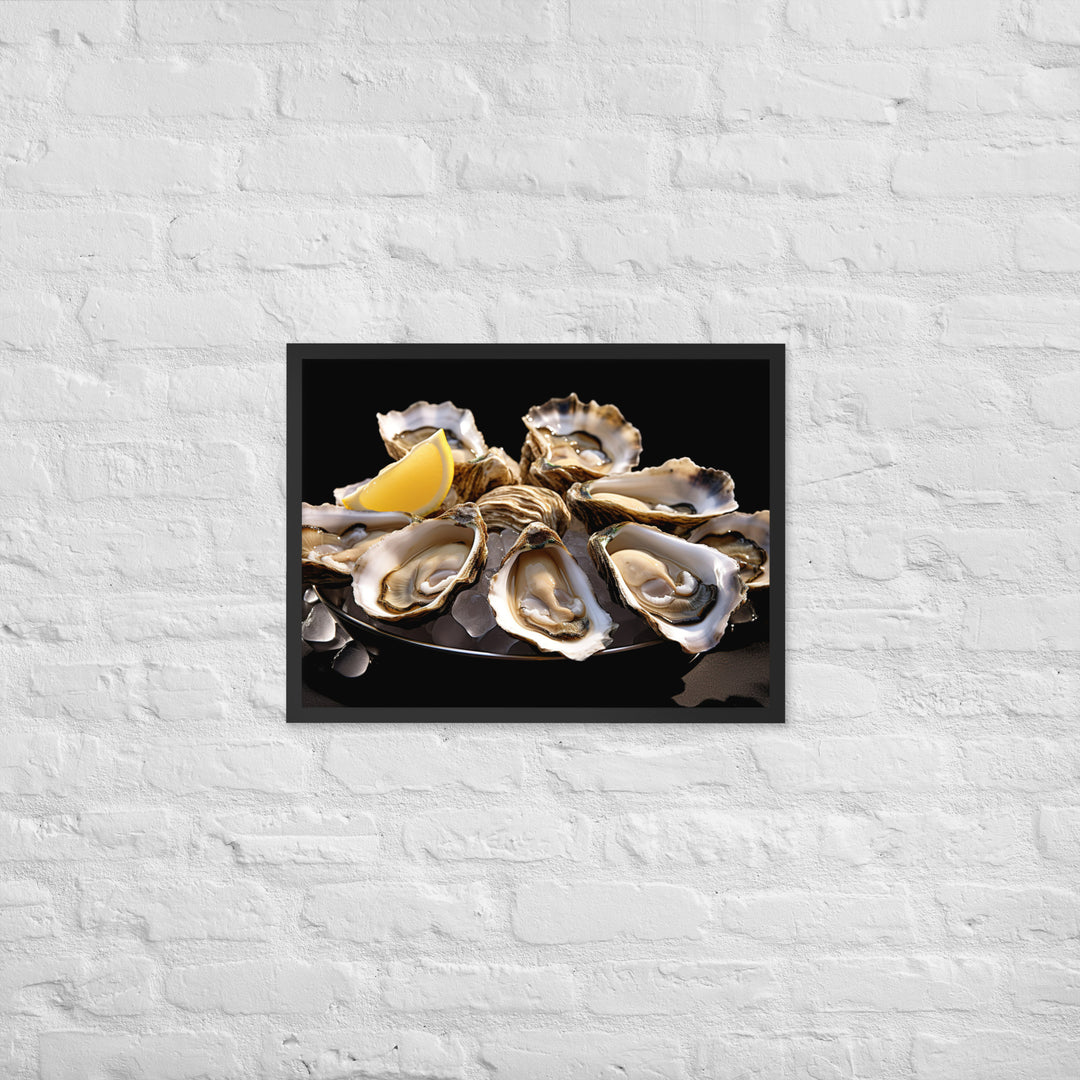 Bluff Oysters Framed poster 🤤 from Yumify.AI