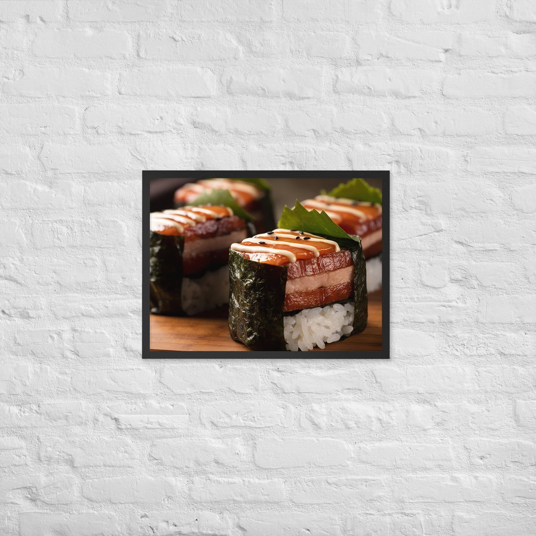 Spam Musubi Framed poster 🤤 from Yumify.AI