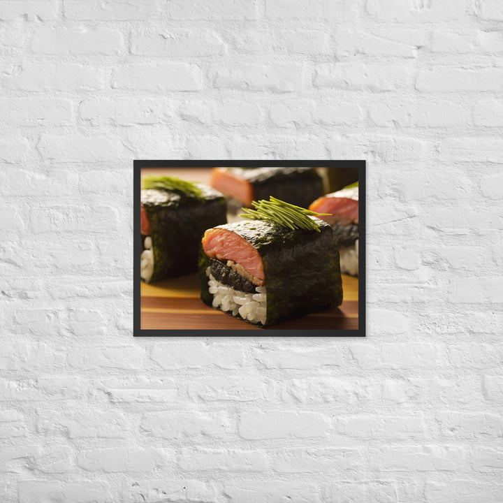 Spam Musubi Framed poster 🤤 from Yumify.AI