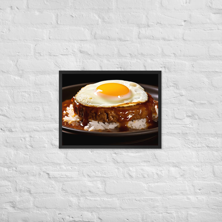 Loco Moco Framed poster 🤤 from Yumify.AI