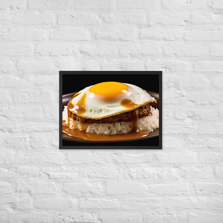 Loco Moco Framed poster 🤤 from Yumify.AI