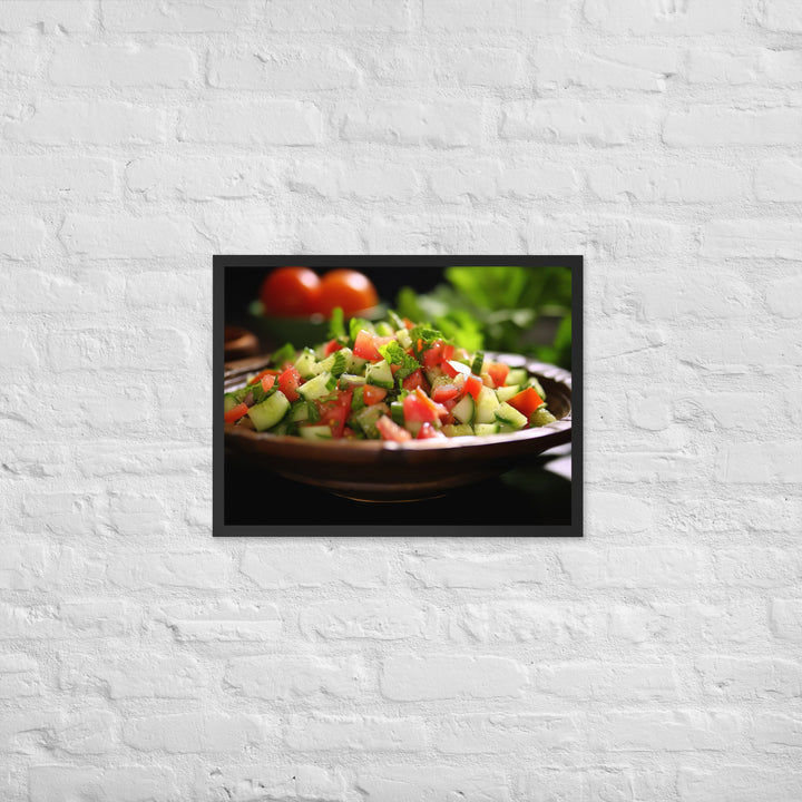 Shirazi Salad Framed poster 🤤 from Yumify.AI