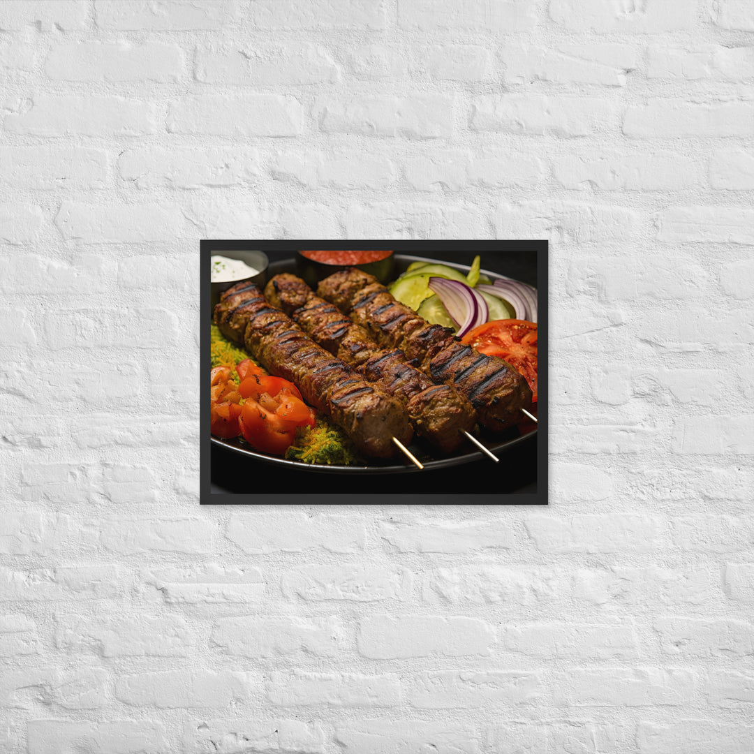 Kabab Koobideh Framed poster 🤤 from Yumify.AI