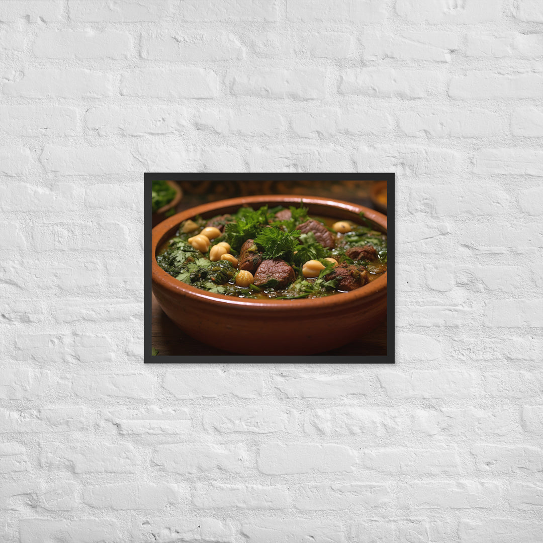 Ghormeh Sabzi Framed poster 🤤 from Yumify.AI