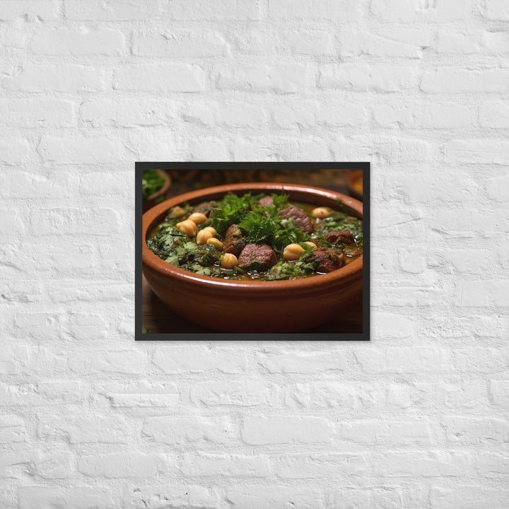 Ghormeh Sabzi Framed poster 🤤 from Yumify.AI