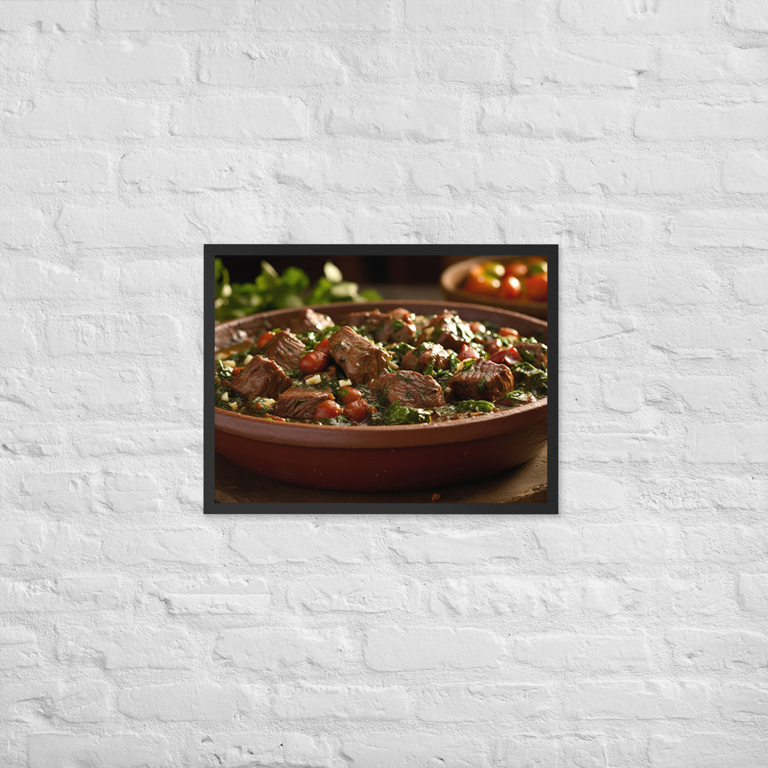 Ghormeh Sabzi Framed poster 🤤 from Yumify.AI