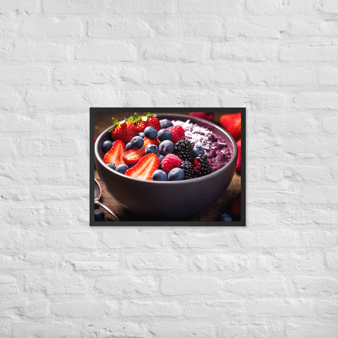 A fruit Bowl Framed poster 🤤 from Yumify.AI