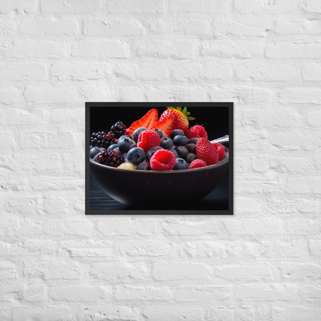 A fruit Bowl Framed poster 🤤 from Yumify.AI