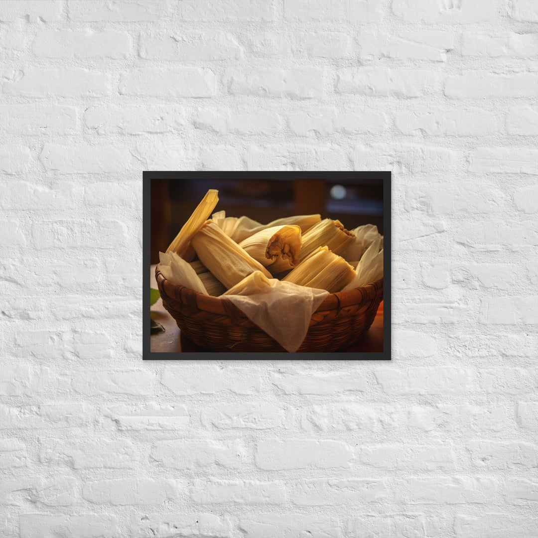 Tamales Framed poster 🤤 from Yumify.AI