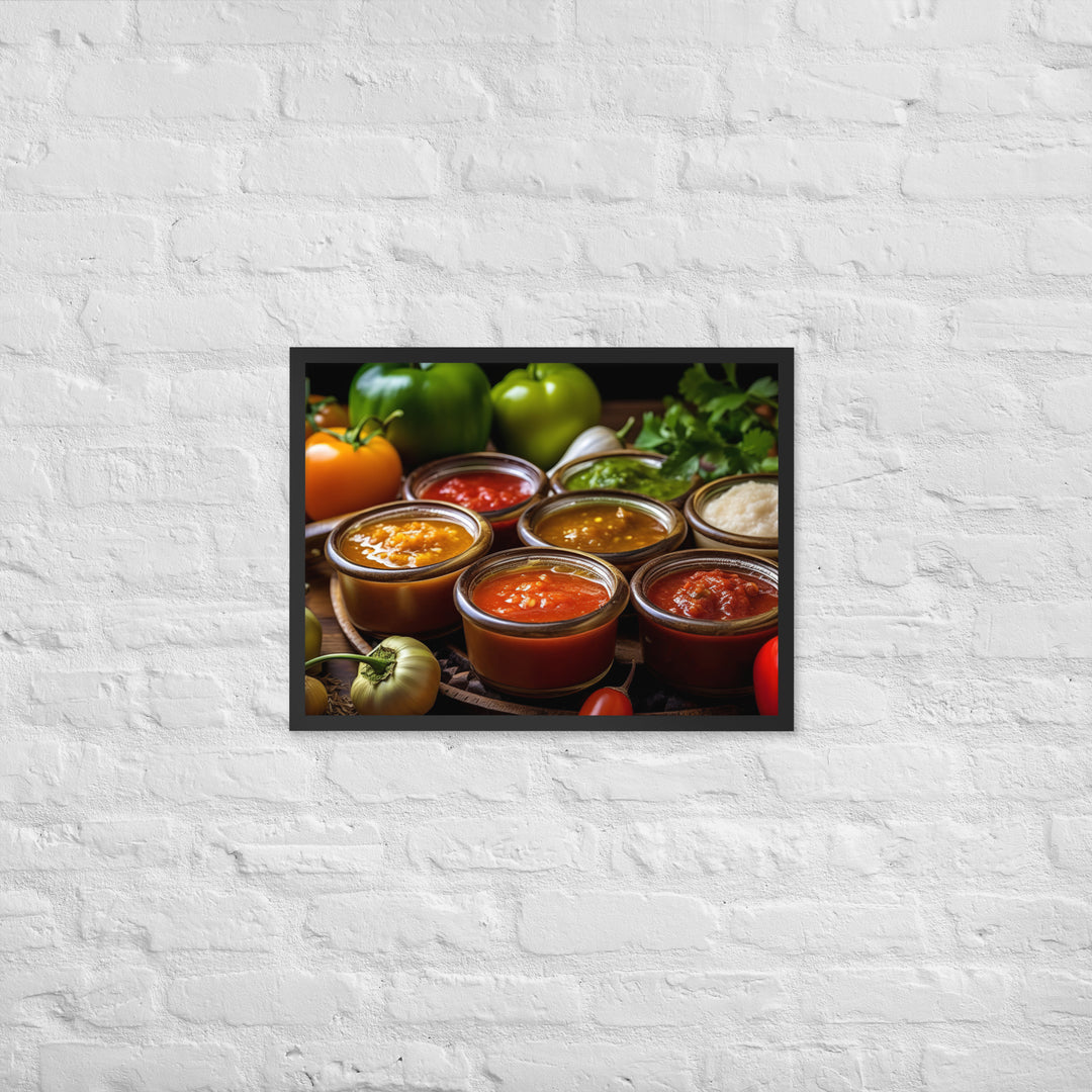 Salsa Framed poster 🤤 from Yumify.AI