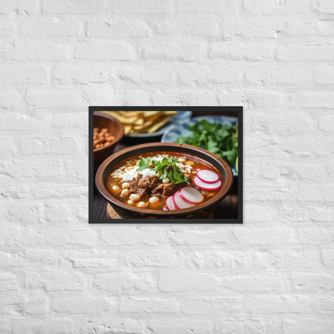 Pozole Framed poster 🤤 from Yumify.AI