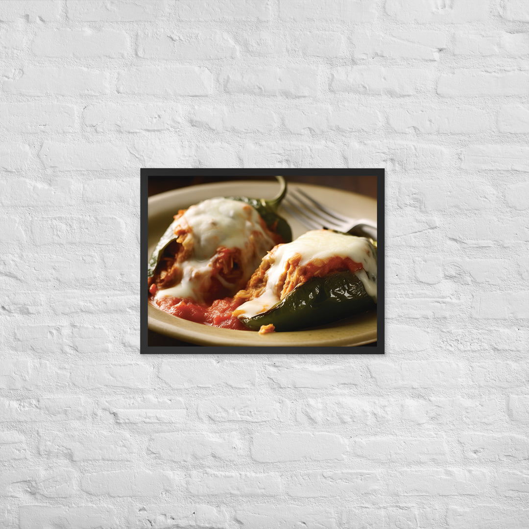 Chiles Rellenos Framed poster 🤤 from Yumify.AI