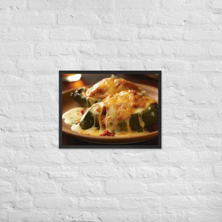 Chiles Rellenos Framed poster 🤤 from Yumify.AI