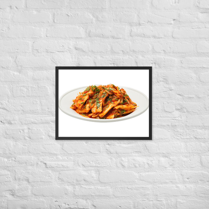 Vegan Kimchi Brilliance Framed poster 🤤 from Yumify.AI