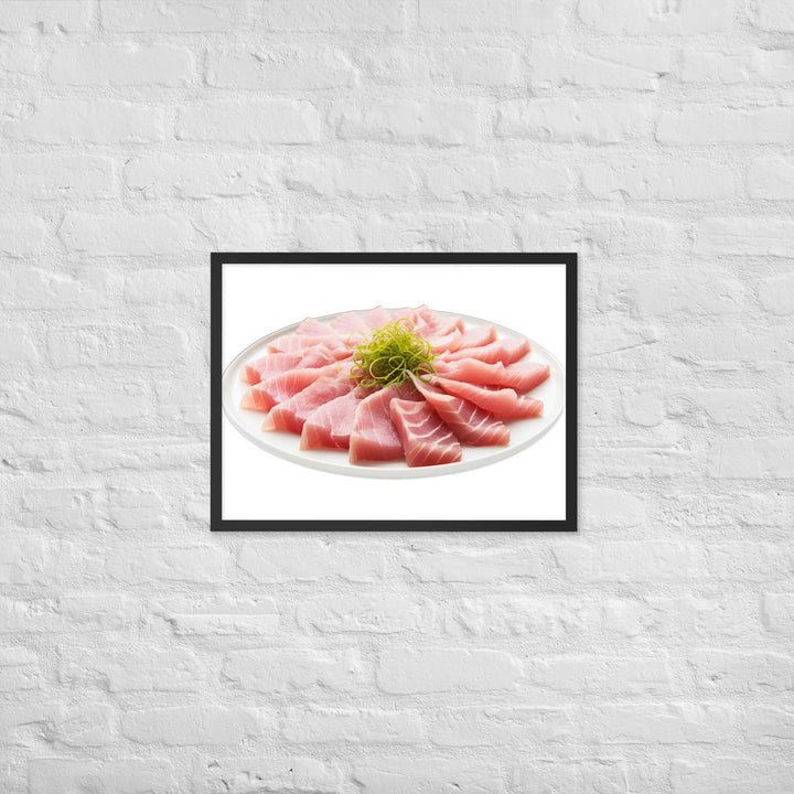 Delicate Tuna Sashimi Platter Framed poster 🤤 from Yumify.AI