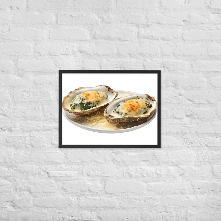 Oysters Rockefeller Framed poster 🤤 from Yumify.AI